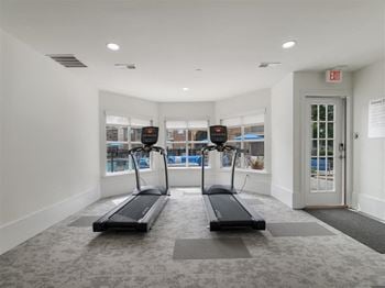 24-hour premium fitness center at Chace Lake Villas apartments for rent